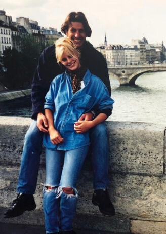Maximo Morrone with his ex-wife, Lucila Sola.